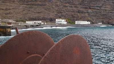 The beach of La Rajita in La Gomera