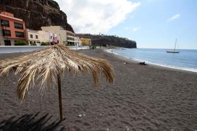 The beach in Palya Santiago, La Gomera