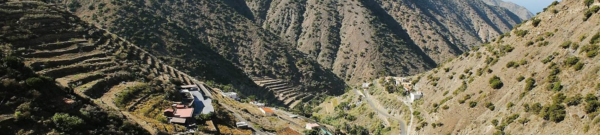 The village Alajero on La Gomera