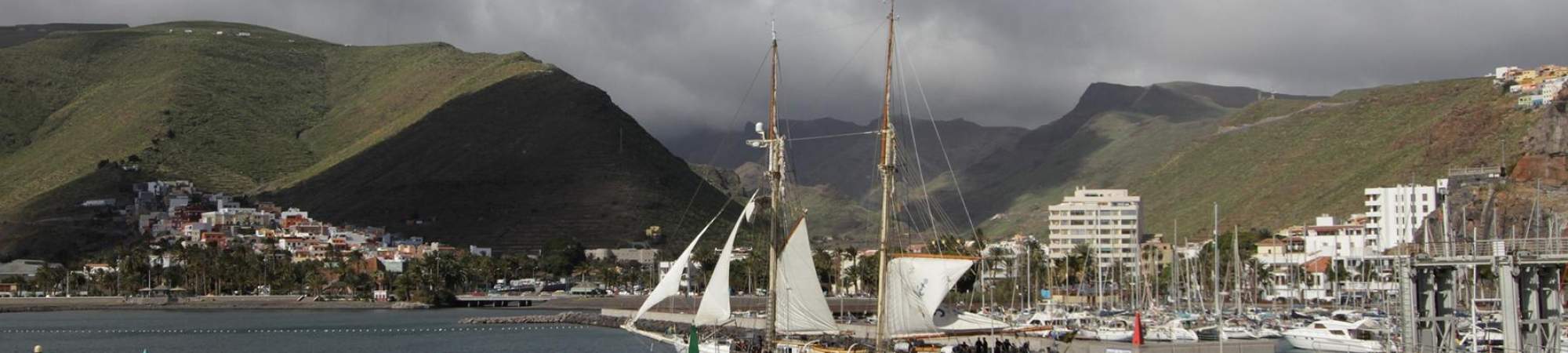 The harbour in San Sebastian La Gomera