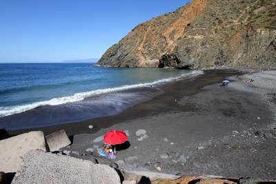 The Beach of Vallehermoso on La Gomera